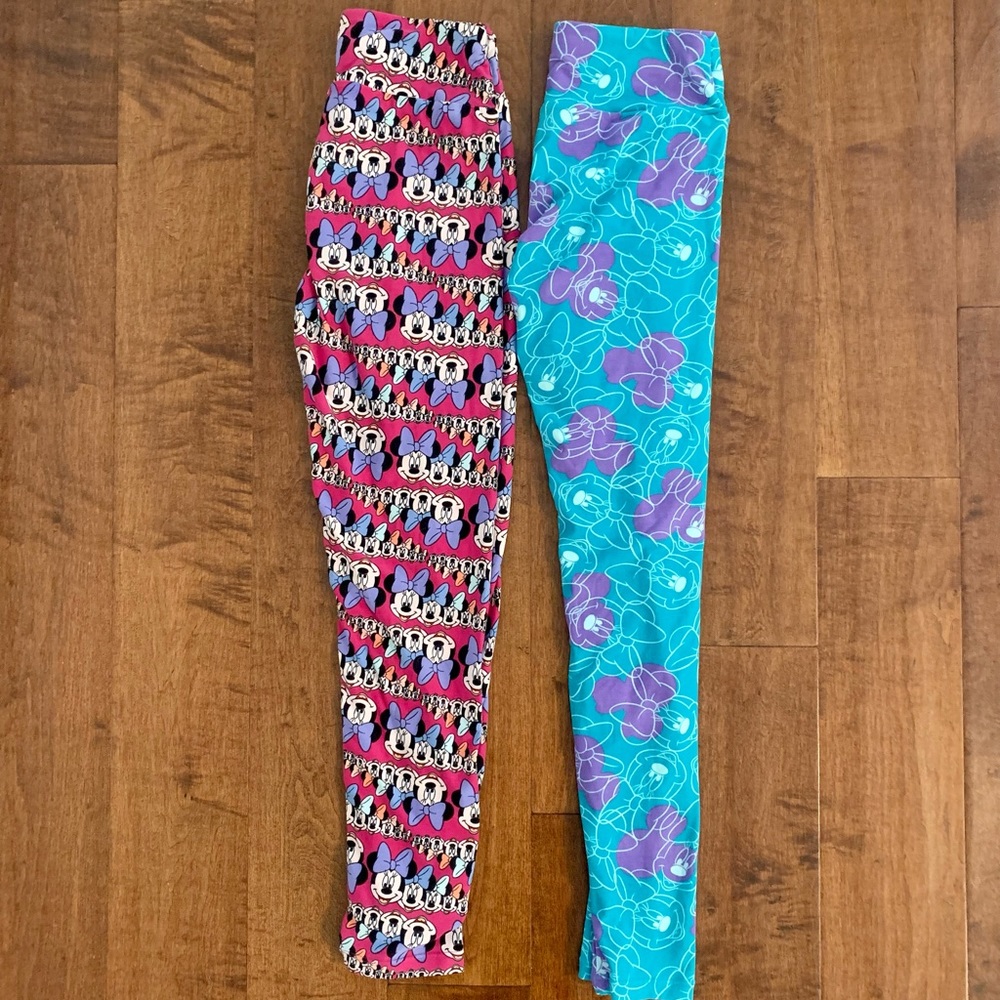Lularoe Disney Minnie Mouse leggings lot bundle